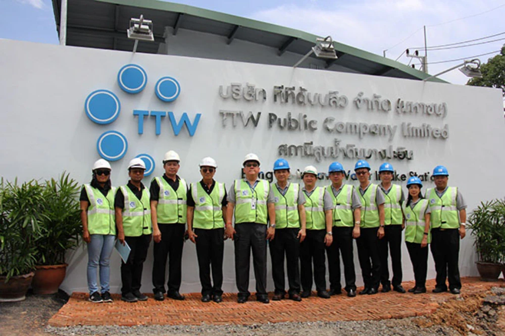 TTW รับมอบงานโครงการย้ายสถานีสูบน้ำดิบบางปะอินจาก CK