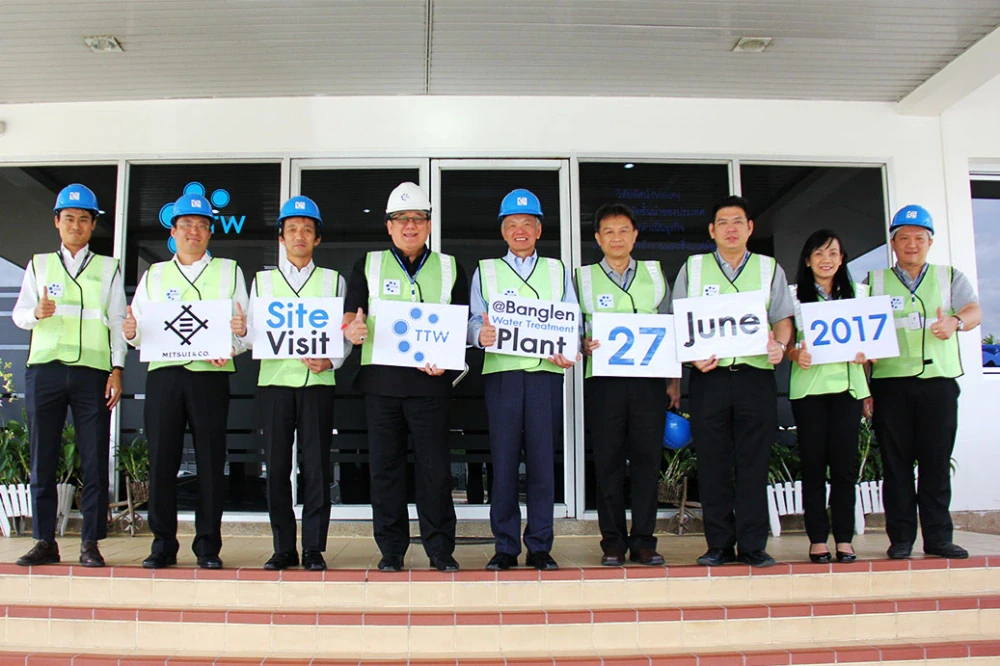 TTW ต้อนรับ Mitsui ผู้ถือหุ้นใหญ่ เยี่ยมชมโรงผลิตน้ำฯ บางเลน