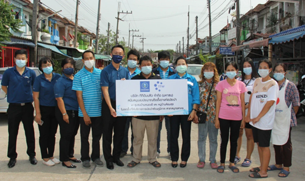 TTW สนับสนุนงบประมาณติดตั้งวางท่อประปา ให้แก่การประปาส่วนภูมิภาค สาขาสมุทรสาคร ในเขตพื้นที่ชุมชนบ้านหนองรี และ หมู่บ้านล้อมสุข