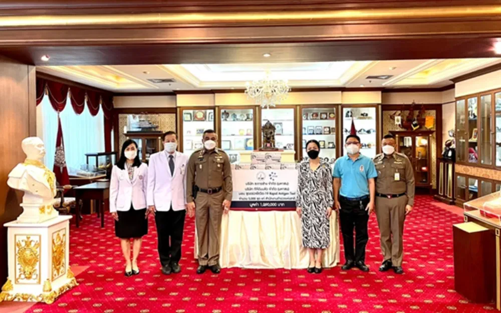 TTW ร่วมกับ บริษัท ช.การช่าง มอบชุดตรวจโควิด – 19 (Rapid Antigen Test) จำนวน 5,000 ชุดตรวจ ให้แก่สำนักงานตำรวจแห่งชาติ