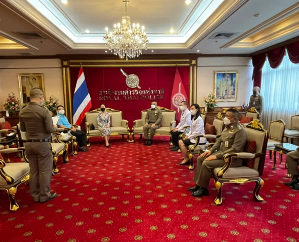 TTW together with CH. Karnchang donated 5,000 set of Rapid Antigen Test kits for COVID-19 for the Royal Thai Police