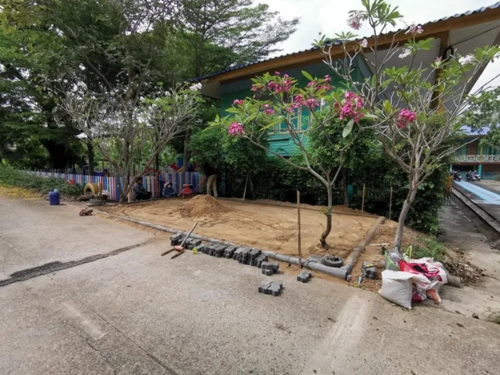 TTW joins in supporting the project to improve the place and donate teaching materials to Wat Song Phi Nong School. Pathum Thani Province