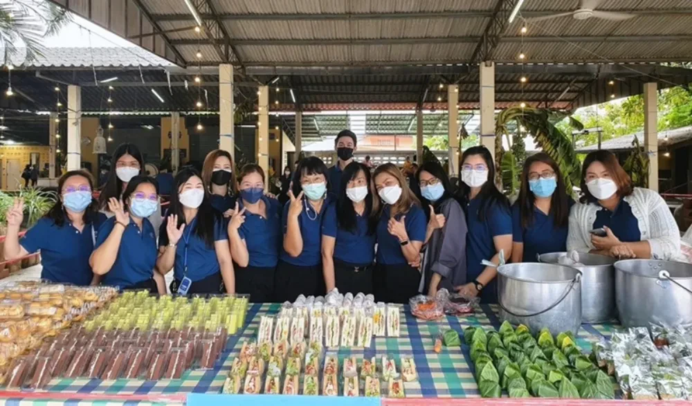 TTW Public Company Limited organized the Kathin unity ceremony for the year 2022 at Kanlayanee Songtham Temple. Nakhon Pathom Province