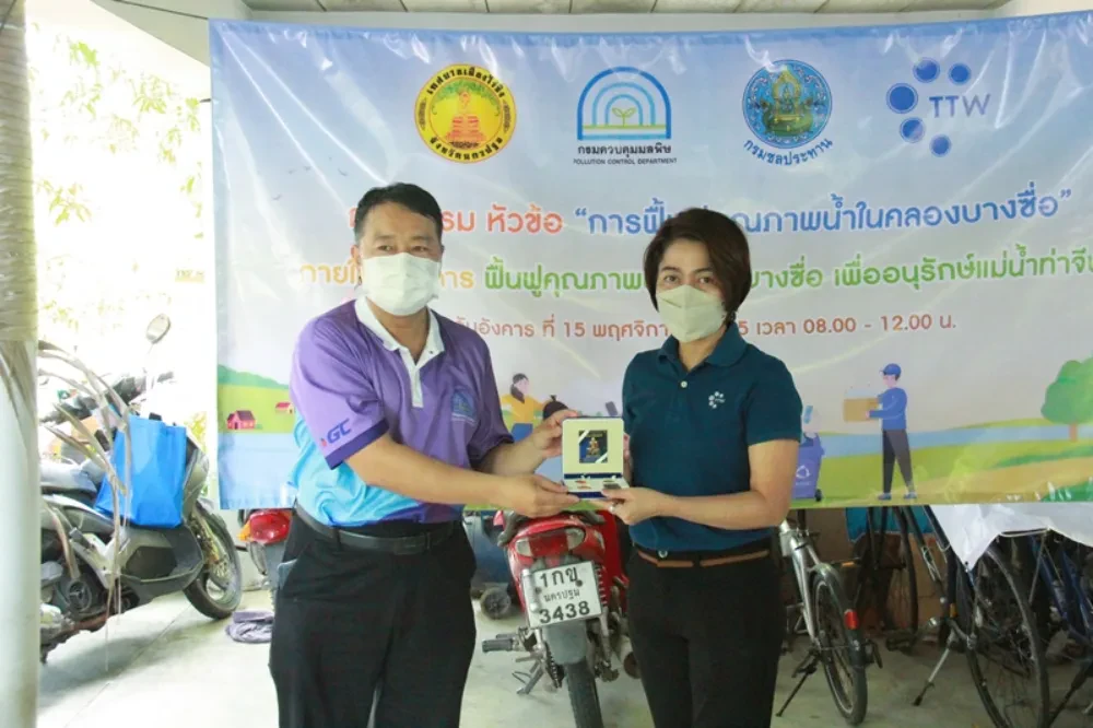 TTW organized a training course under the project. “Reviving the water quality of Khlong Bang Sue  to conserve the Tha Chin River” for community representatives and entrepreneurs located alo