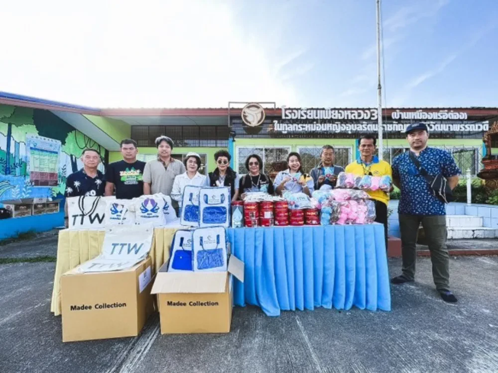 TTW ร่วมกับ ชมรมเรารักแม่น้ำท่าจีน จังหวัดนครปฐม ลงพื้นที่ตรวจติดตามผลป่าที่ปลูก ​ โครงการ “1 ล้านกล้า สร้างป่าต้นน้ำ” ประจำปี 2565 ณ อุทยานแห่งชาติทองผาภูมิ