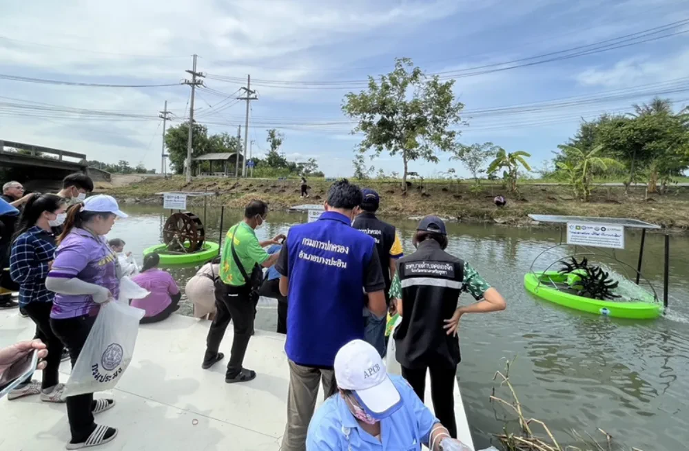 TTW is part of the activity. The Project “Khlong Suay, Nam Sai @Bang Pa-In” promotes the conservation of water sources to improve the well-being of the surrounding communities, along with the Bang Pa-In Industrial Estate