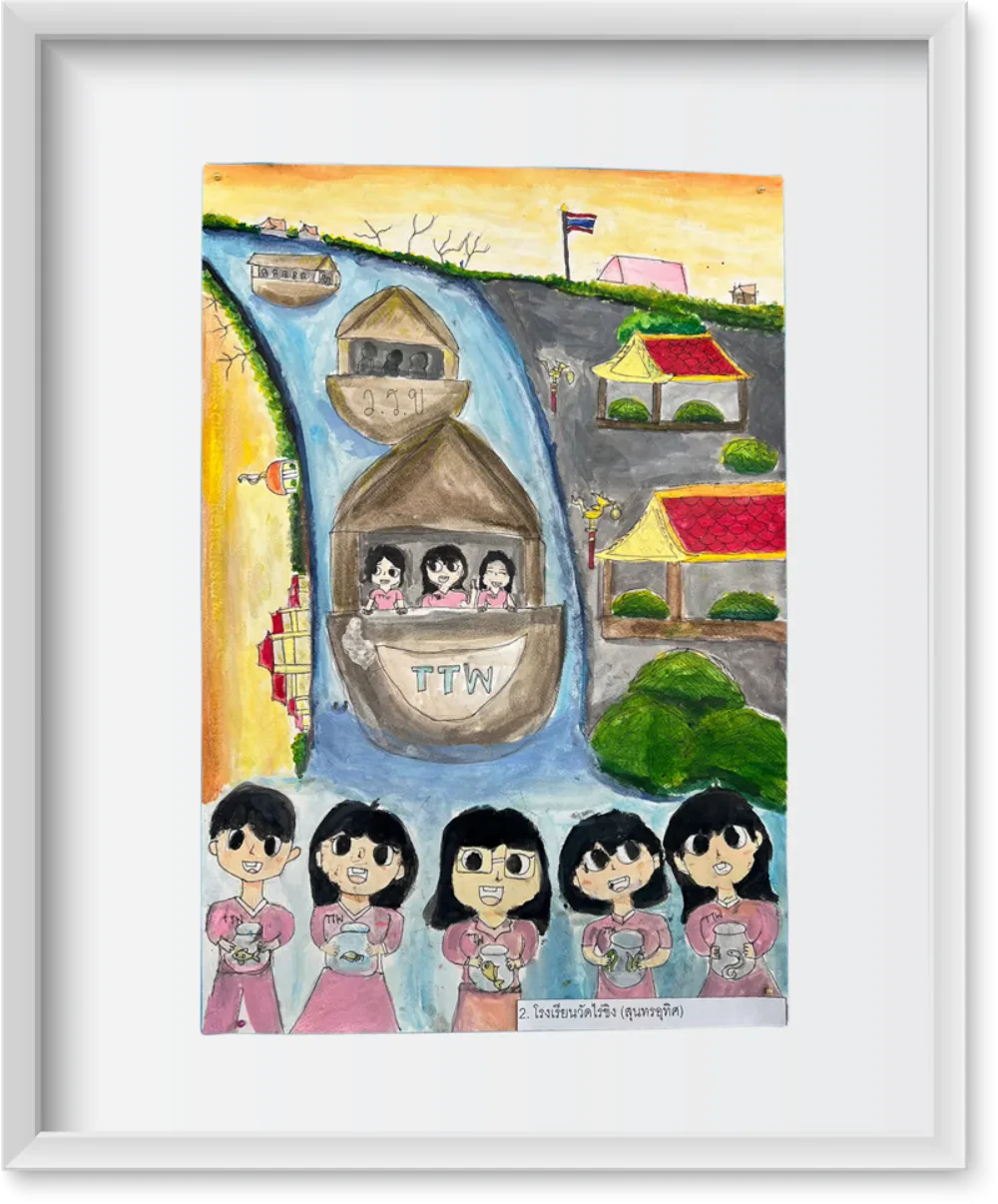 TTW collaborates with the We Love Tha Chin River Club in Nakhon Pathom Province to organize activities on National Youth Day and National River and Canal Conservation Day in 2023. These events aim to raise awareness among the younger generation about the value of rivers and canals