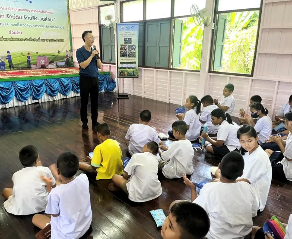 TTW จัดอบรมโครงการ “ปุ๋ยหมัก รักษ์ดิน รักษ์สิ่งแวดล้อม” ส่งเสริมการคัดแยกขยะและการทำปุ๋ยหมักจากขยะเศษอาหาร ถ่ายทอดความรู้ให้แก่ครูและนักเรียนของโรงเรียนวัดเวฬุวนาราม