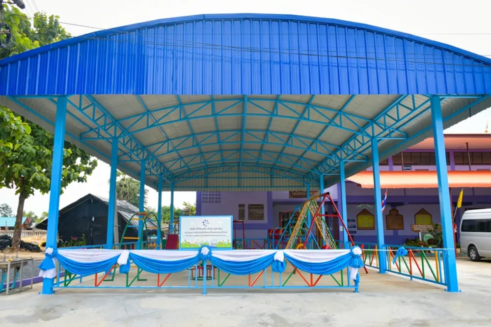 TTW ร่วมสนับสนุนการก่อสร้างรั้วอาคารศูนย์เด็กเล็กให้แก่ศูนย์พัฒนาเด็กเล็ก ตำบลบางระกำ และสนับสนุนโครงการปรับปรุงพื้นที่หลังคาและซ่อมแซมเครื่องเล่นสนามเด็กเล่น เพื่อเพิ่มความสุขในการเรียนรู้ให้แก่โรงเรียนวัดสุขวัฒนาราม