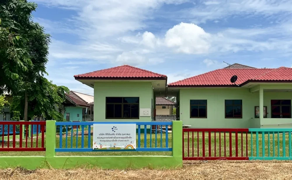 TTW ร่วมสนับสนุนการก่อสร้างรั้วอาคารศูนย์เด็กเล็กให้แก่ศูนย์พัฒนาเด็กเล็ก ตำบลบางระกำ และสนับสนุนโครงการปรับปรุงพื้นที่หลังคาและซ่อมแซมเครื่องเล่นสนามเด็กเล่น เพื่อเพิ่มความสุขในการเรียนรู้ให้แก่โรงเรียนวัดสุขวัฒนาราม
