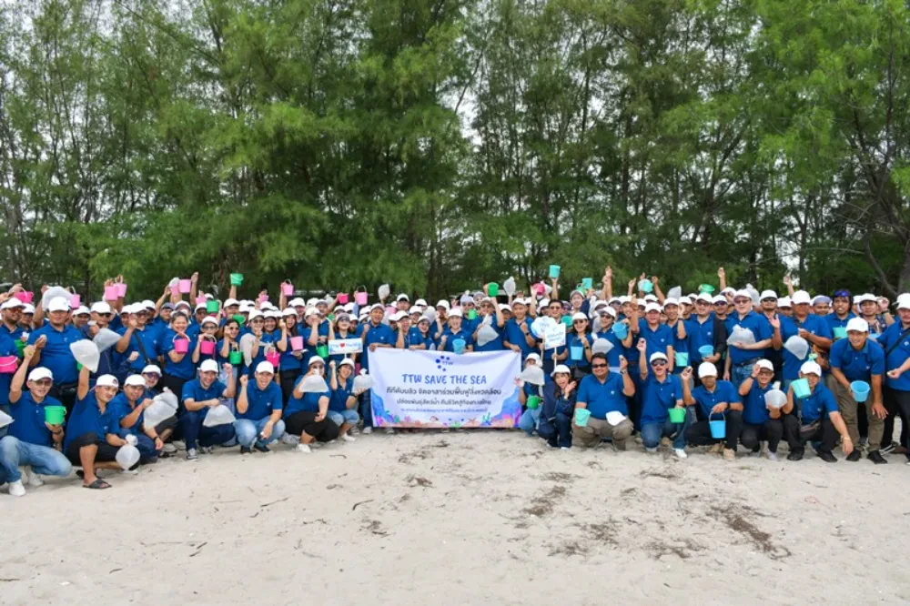 TTW organizes the activity “TTW SAVE THE SEA TTW volunteers join in restoring the environment, releasing aquatic animals, returning life to the Thai seas” at the Sirindhorn International Environmental Park