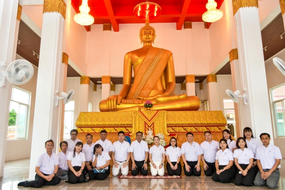 TTW participated in the annual Kathin ceremony in 2025 and raised the top of the Buddha image's umbrella at Wat Ban Phrao Nai, Pathum Thani Province