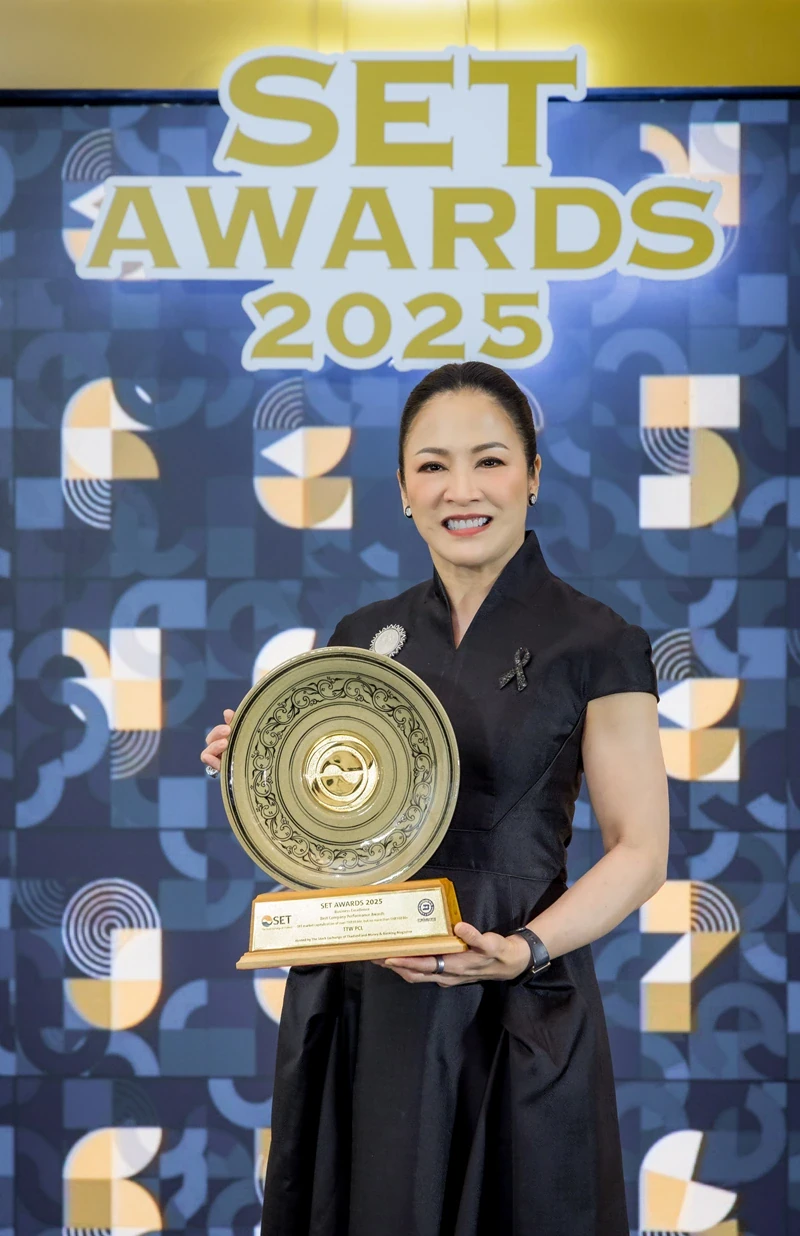 TTW คว้า 2 รางวัลบนเวที SET Awards 2025 สะท้อนความยอดเยี่ยมทางธุรกิจตอกย้ำความสำเร็จจากการดำเนินธุรกิจที่เติบโตอย่างมั่นคงและยั่งยืน