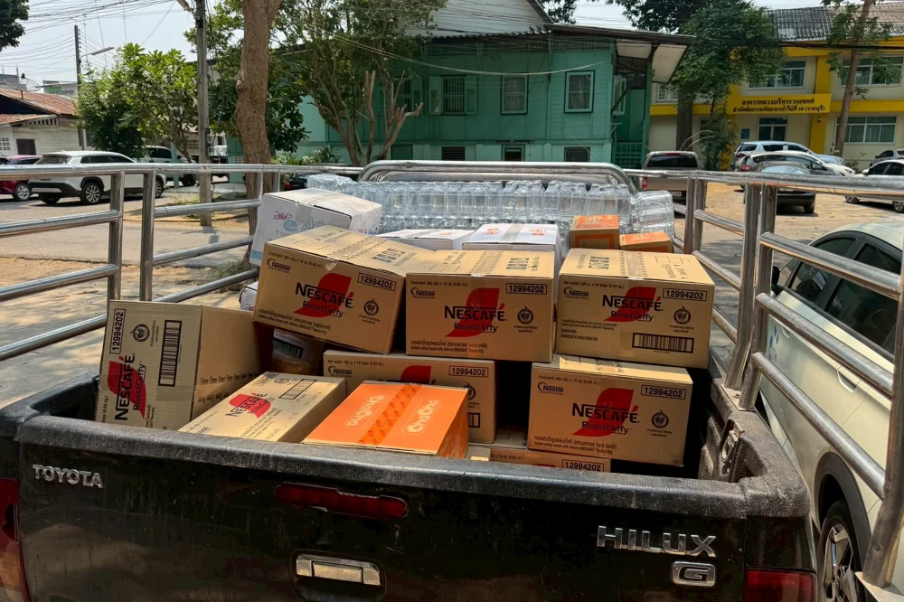 TTW joins in sending encouragement and support to the wildfire fighting mission by donating ready-to-eat meals, drinking water, and basic supplies to the Office of Protected Area Management Region 3 (Ban Pong)