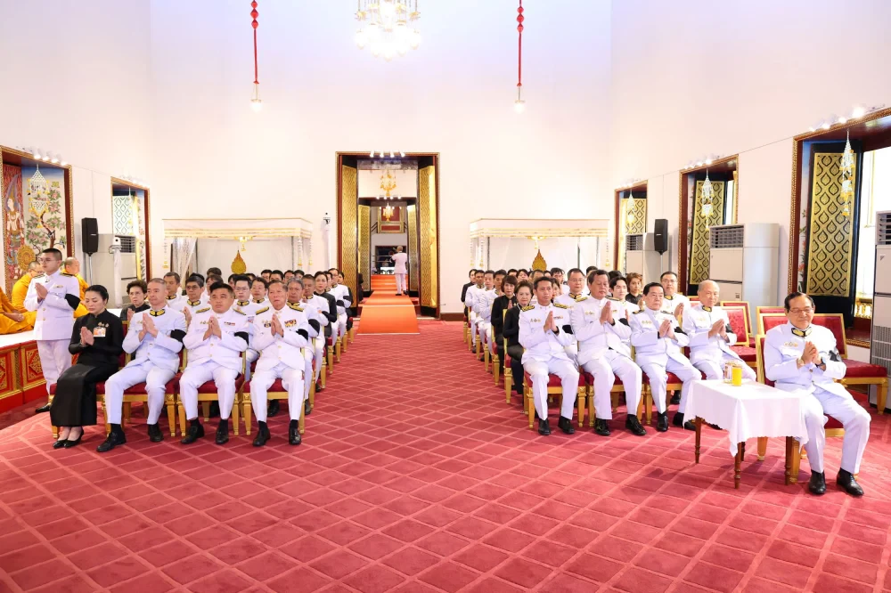 TTW, in collaboration with the CH. Karnchang Group, served as a co-host for the *Phra Phithi Tham* (royal religious chanting ceremony) for the late Her Royal Highness Princess Bajrakitiyabha Narendiradebyavati Kromluang Rajarajanisiribadhara, held at the Phiman Rattaya Throne Hall within the Grand Palace