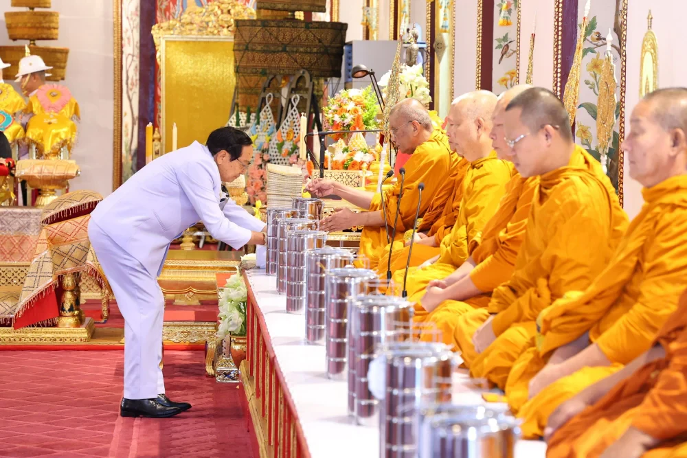 TTW, in collaboration with the CH. Karnchang Group, served as a co-host for the *Phra Phithi Tham* (royal religious chanting ceremony) for the late Her Royal Highness Princess Bajrakitiyabha Narendiradebyavati Kromluang Rajarajanisiribadhara, held at the Phiman Rattaya Throne Hall within the Grand Palace