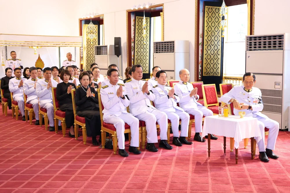 TTW, in collaboration with the CH. Karnchang Group, served as a co-host for the *Phra Phithi Tham* (royal religious chanting ceremony) for the late Her Royal Highness Princess Bajrakitiyabha Narendiradebyavati Kromluang Rajarajanisiribadhara, held at the Phiman Rattaya Throne Hall within the Grand Palace