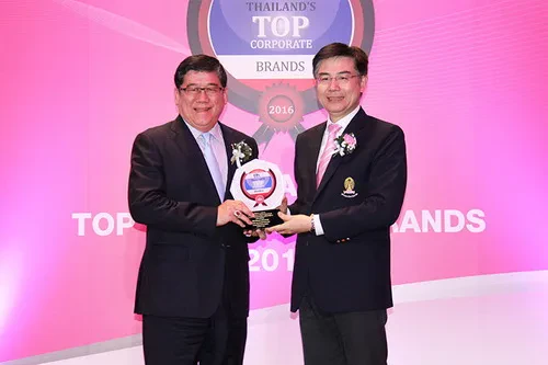 TTW คว้ารางวัล Thailand Top Corporate Brands 2016 องค์กรที่มีมูลค่าแบรนด์สูงสุดหมวดพลังงานและสาธารณูปโภค (31,007 ลบ.)